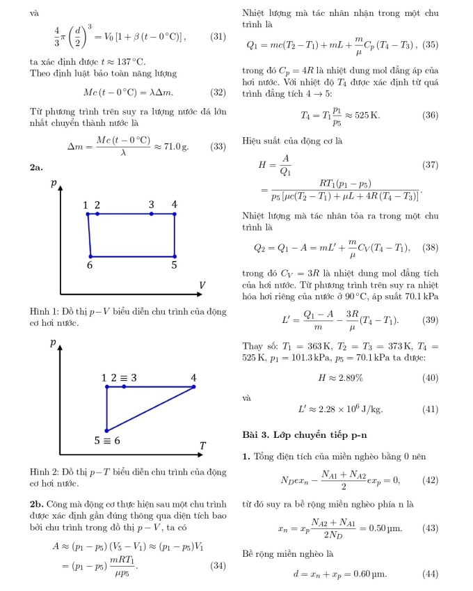 Gợi ý giải đề Vật lý thi học sinh giỏi quốc gia ngày 2 - 2