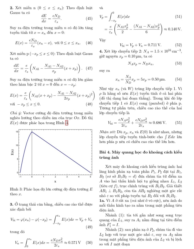 Gợi ý giải đề Vật lý thi học sinh giỏi quốc gia ngày 2 - 3