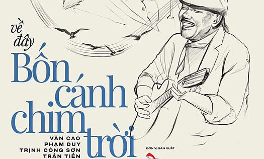 Poster Về đây bốn cánh chim trời. Ảnh: Ngọc Việt show