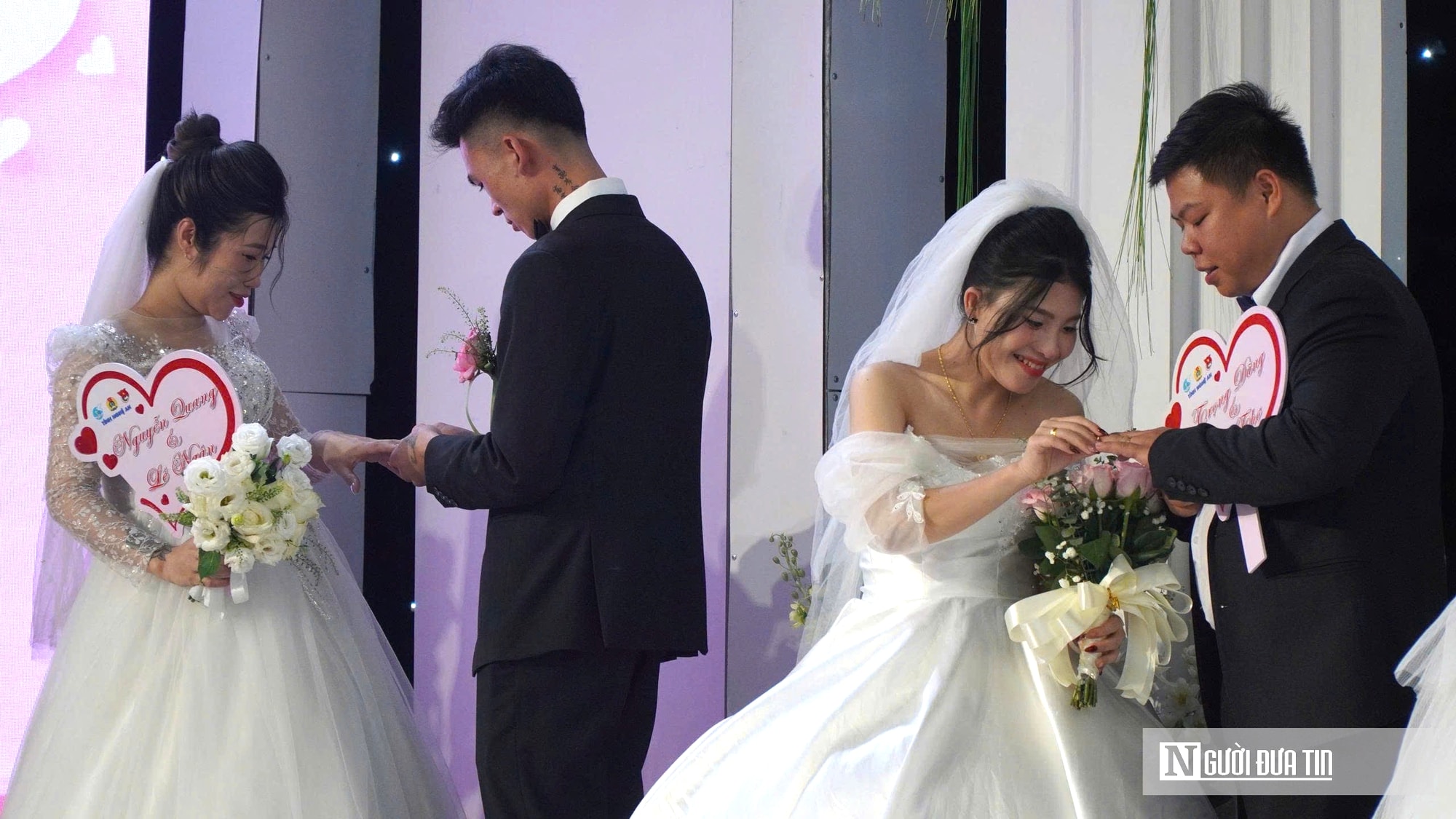 Xúc động lễ cưới tập thể  dành tặng 11 cặp đôi công nhân ở Nghệ An - Ảnh 9.