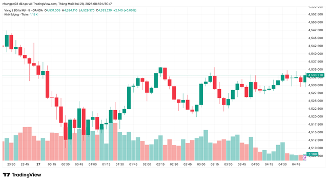Giá vàng hôm nay 28/12: Vàng nhẫn tăng 6 triệu đồng/lượng sau một tuần biến động- Ảnh 1. Giá vàng hôm nay 28/12: Vàng nhẫn tăng 6 triệu đồng/lượng sau một tuần biến động- Ảnh 1.