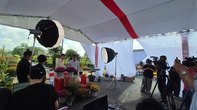 Vựa hoa miền Tây sớm bán hoa Tết qua livestream cùng người nổi tiếng - Ảnh 10.