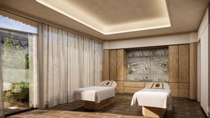 Phòng trị liệu đôi tại HAUS Wellness Center. Ảnh: HAUS Da Lat