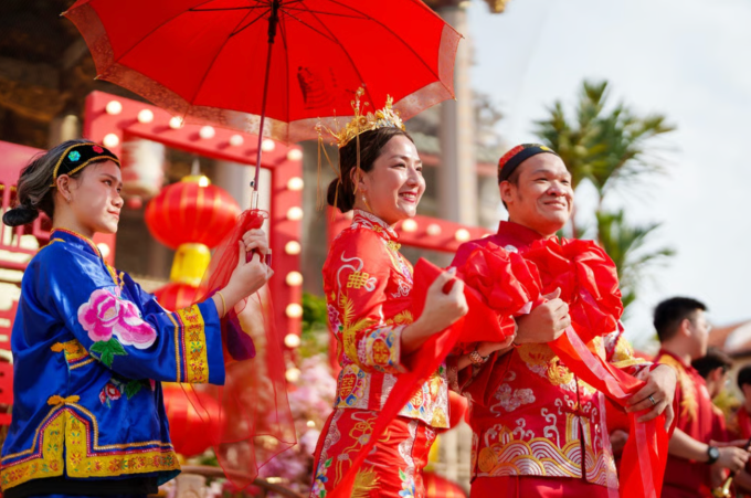 Một đám cưới truyền thống ở Trung Quốc. Ảnh: Shutterstock