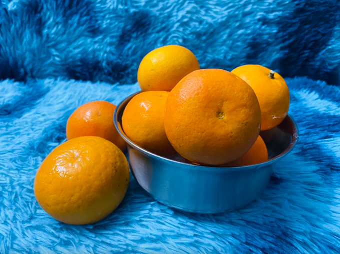 Nước cam giúp cải thiện hệ miễn dịch, nên uống thường xuyên. Ảnh: Mai Cat