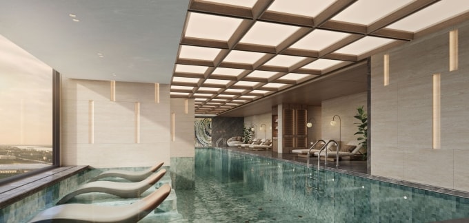 Hệ tiện ích tại dự án hướng đến mục tiêu giúp cư dân tái tạo năng lượng. Ảnh: Masterise Homes