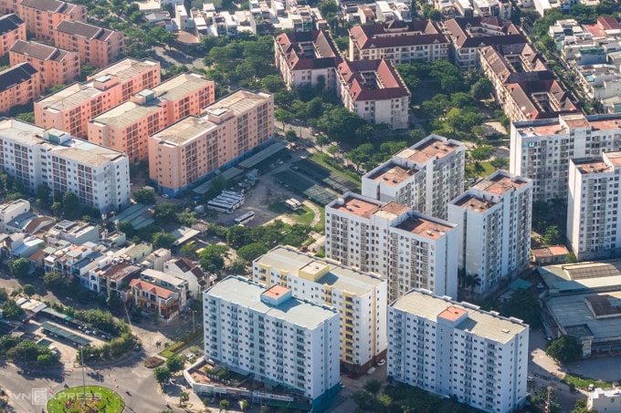 Các khu nhà ở xã hội tại phường Sơn Trà, TP Đà Nẵng. Ảnh: Nguyễn Đông