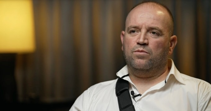 Ahmed al Ahmed trong cuộc phỏng vấn được phát sóng ngày 29/12. Ảnh: CBS News