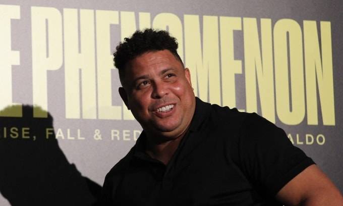 Ronaldo trong buổi công chiếu phim tài liệu The Phenomenon về ông tại thành phố Madrid, Tây Ban Nha tối 14/10/2022. Ảnh: Reuters