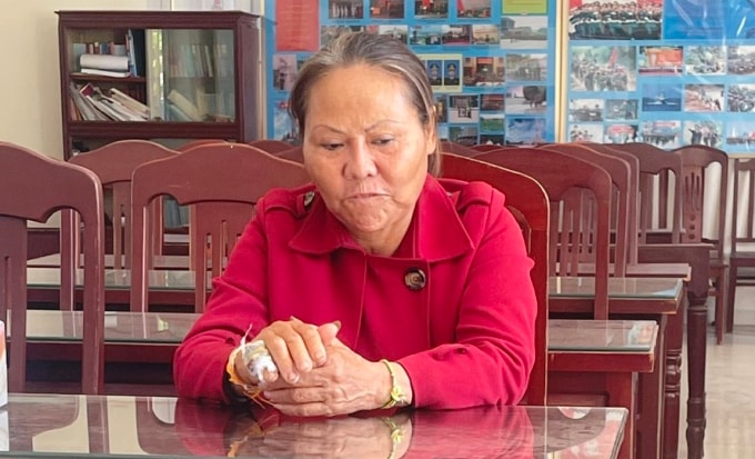 Nguyễn Thị Bé bắt sau 25 năm trốn truy nã. Ảnh: Công an Quảng Trị