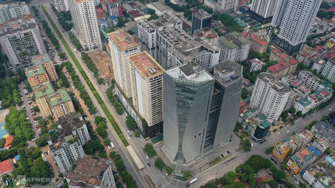 Một dãy chung cư ở trung tâm Hà Nội. Ảnh: Ngọc Thành