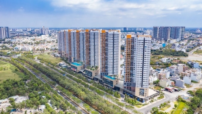 Dự án The Sun Avenue trên đường Mai Chí Thọ. Ảnh: Novaland