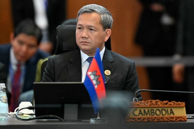 Thủ tướng Campuchia Hun Manet tại Malaysia ngày 27/10. Ảnh: AFP