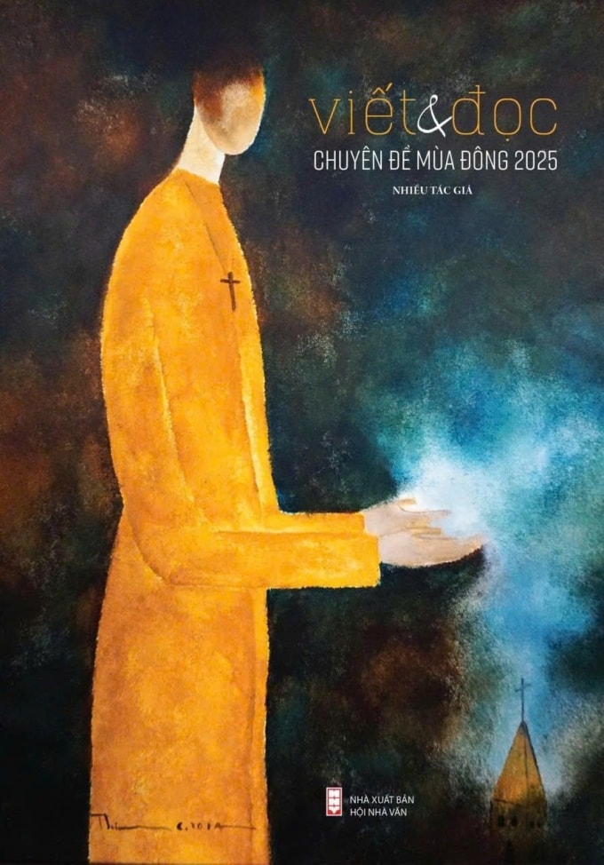 Cuốn Viết & Đọc chuyên đề mùa đông 2025, gồm một số tác giả như Nguyễn Khoa Điềm, Nguyên Ngọc, Đặng Huy Giang, Hà Thanh Vân, Trịnh Thanh Nhã, Mai Anh Tuấn. Ảnh: Nhà xuất bản Hội Nhà văn