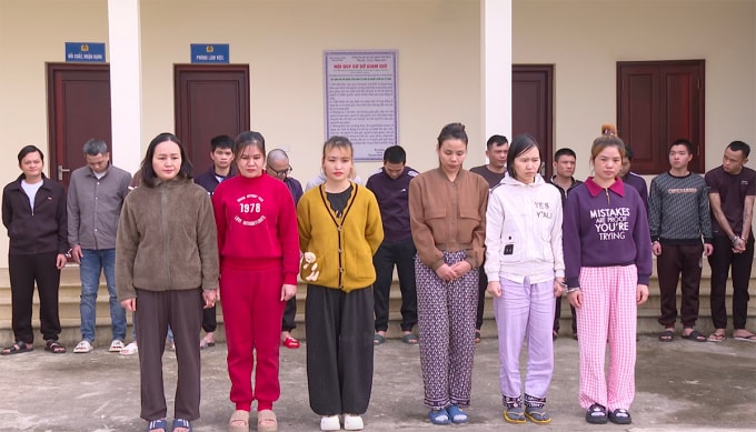 Đường dây có sự tham gia của nhiều phụ nữ. Ảnh: Đức Quang