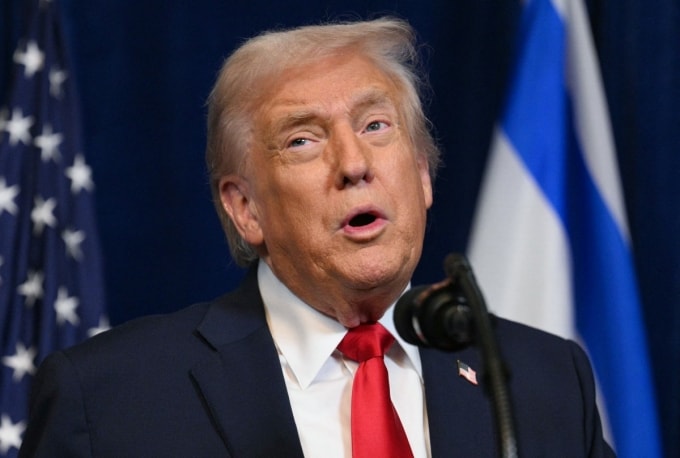 Tổng thống Mỹ Donald Trump tại dinh thự Mar-a-Lago, Palm Beach, bang Florida ngày 29/12. Ảnh: AFP