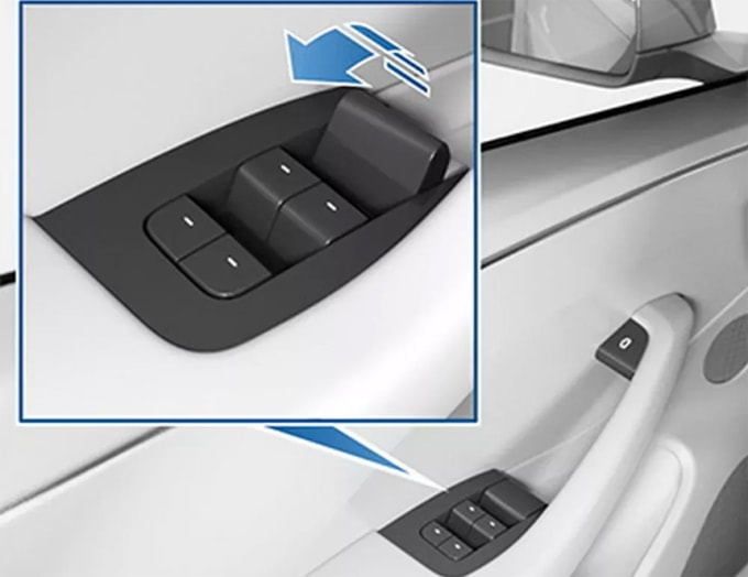 Lẫy mở cửa cơ học trên mẫu Tesla Model 3. Ảnh: Tesla