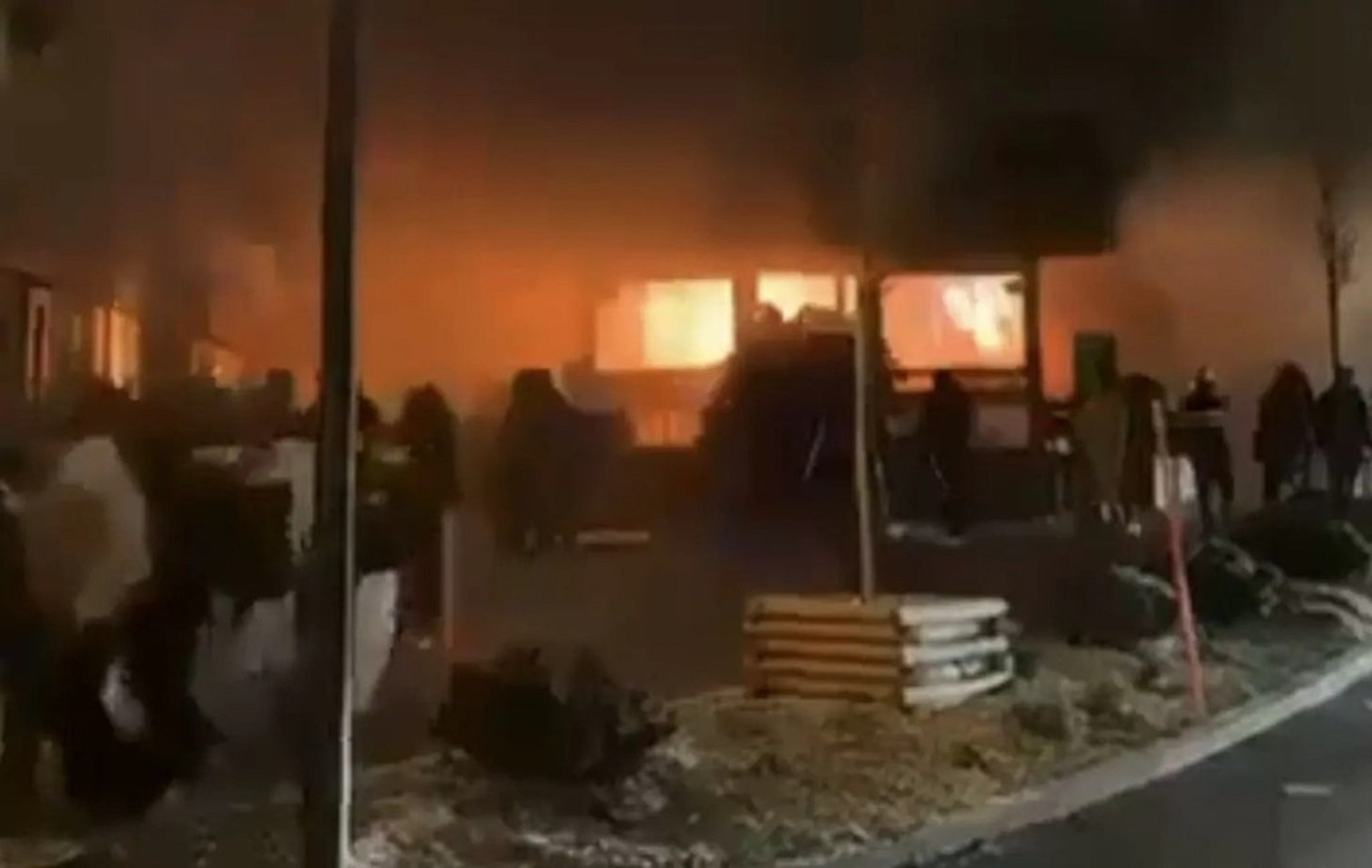 Hình ảnh lan truyền trên mạng xã hội về vụ nổ. (Nguồn: Twitter)