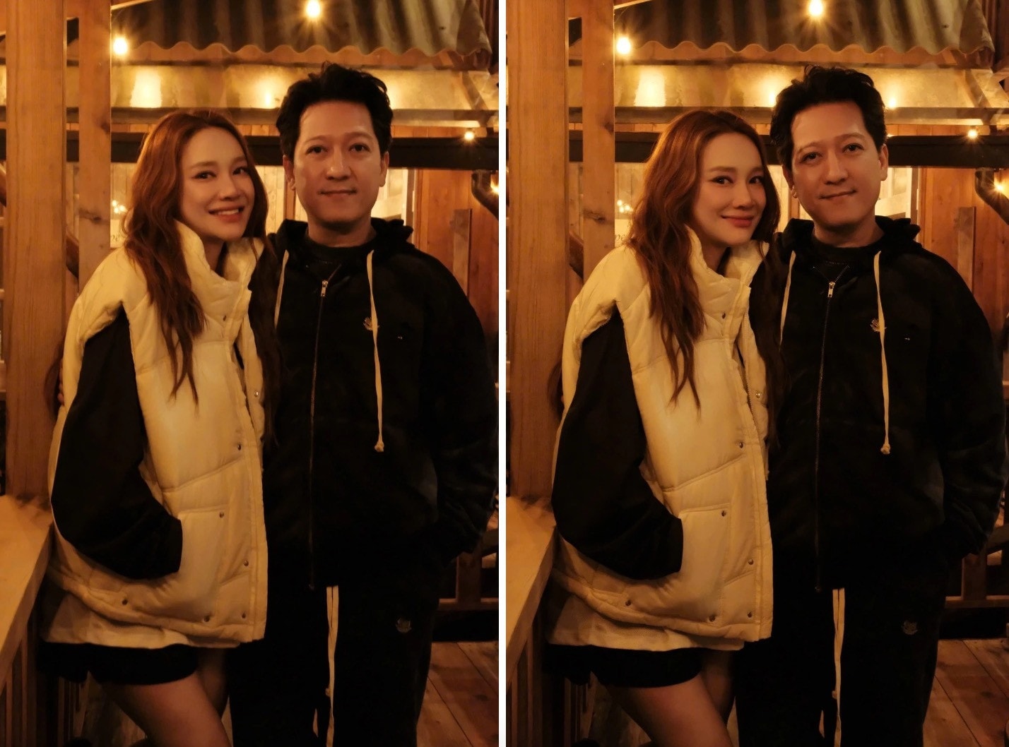 Dịp đầu năm, Trường Giang đăng tải những khoảnh khắc hạnh phúc bên Nhã Phương. Hai vợ chồng diện đồ đông, trong không gian ấm cúng. Trường Giang chia sẻ khi nhìn lại hành trình vừa qua, điều vợ chồng anh nhận được không phải ánh hào quang sân khấu hay những giải thưởng lấp lánh, mà chính là sự hiện diện ấm áp của mọi người trong từng khoảnh khắc vui buồn của cuộc đời.