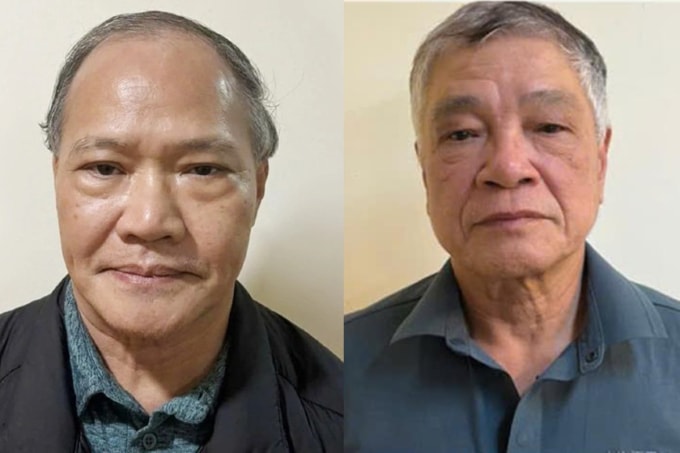 Thứ trưởng Hoàng Văn Thắng (trái) và quyền Cục trưởng Hoàng Tố Nghị. Ảnh: Bộ Công an