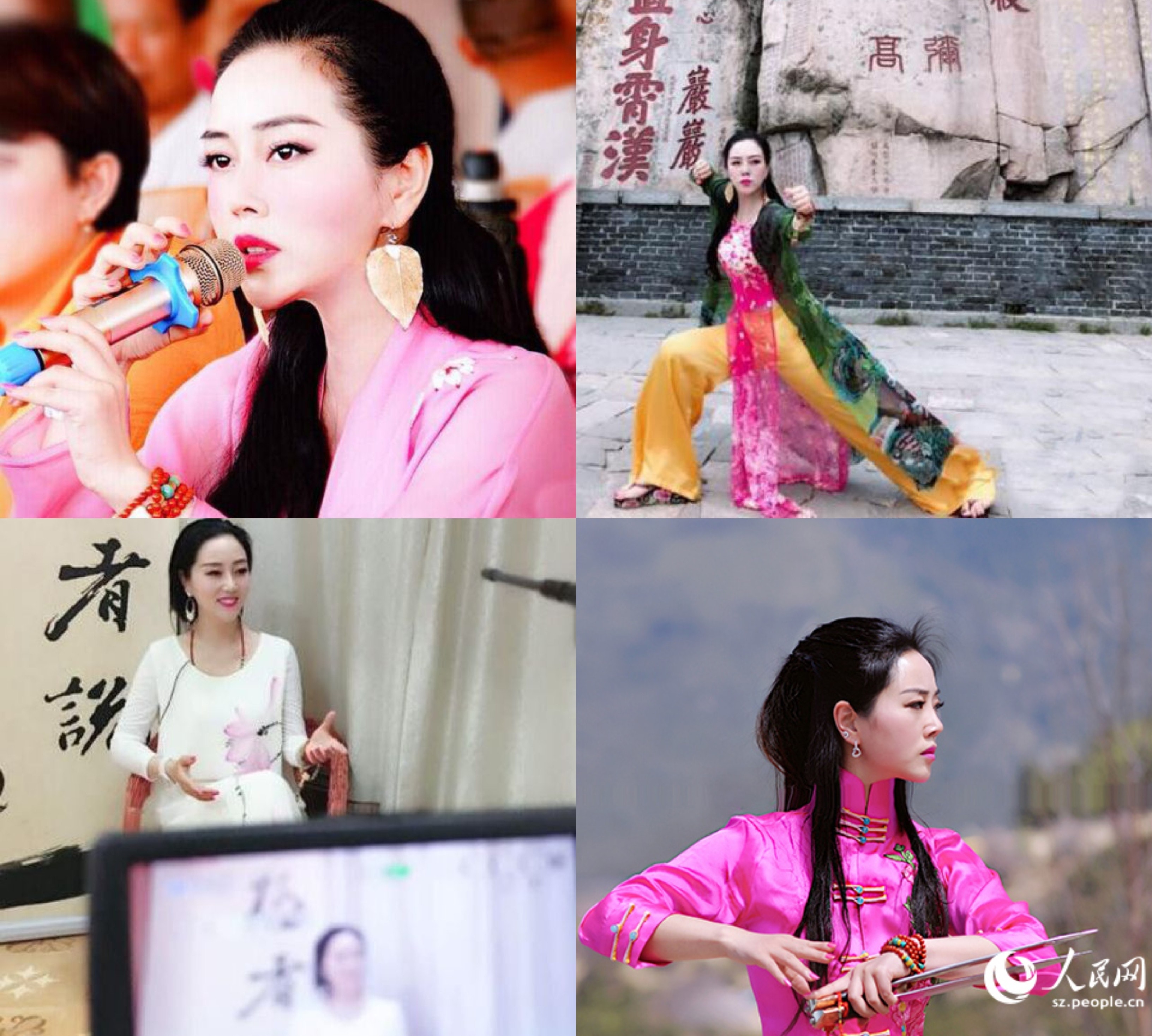 Trần Ly Châu từng biểu diễn Thái Cực Quyền trên núi Thái Sơn