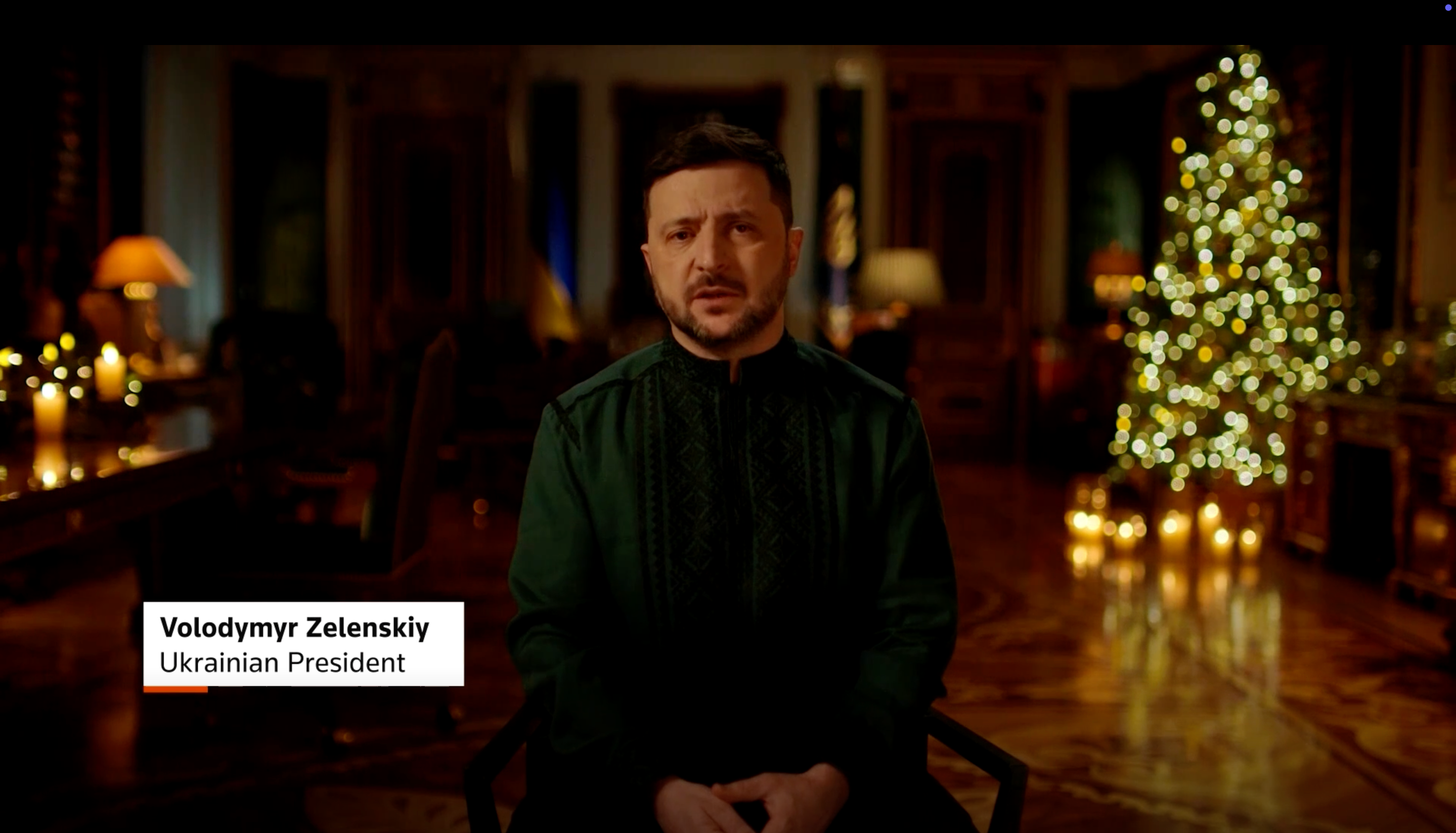 Tổng thống Zelensky phát biểu trong thông điệp năm mới gửi tới người dân.
