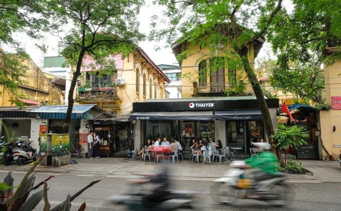 Thai Yen Cafe phố Quan Thánh. Ảnh: Thai Yen