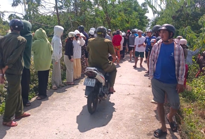 Khu vực phát hiện thi thể bé gái. Ảnh: Minh Minh