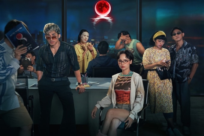 Dàn diễn viên phim Đại tiệc trăng máu 8. Ảnh: Đoàn phim cung cấp