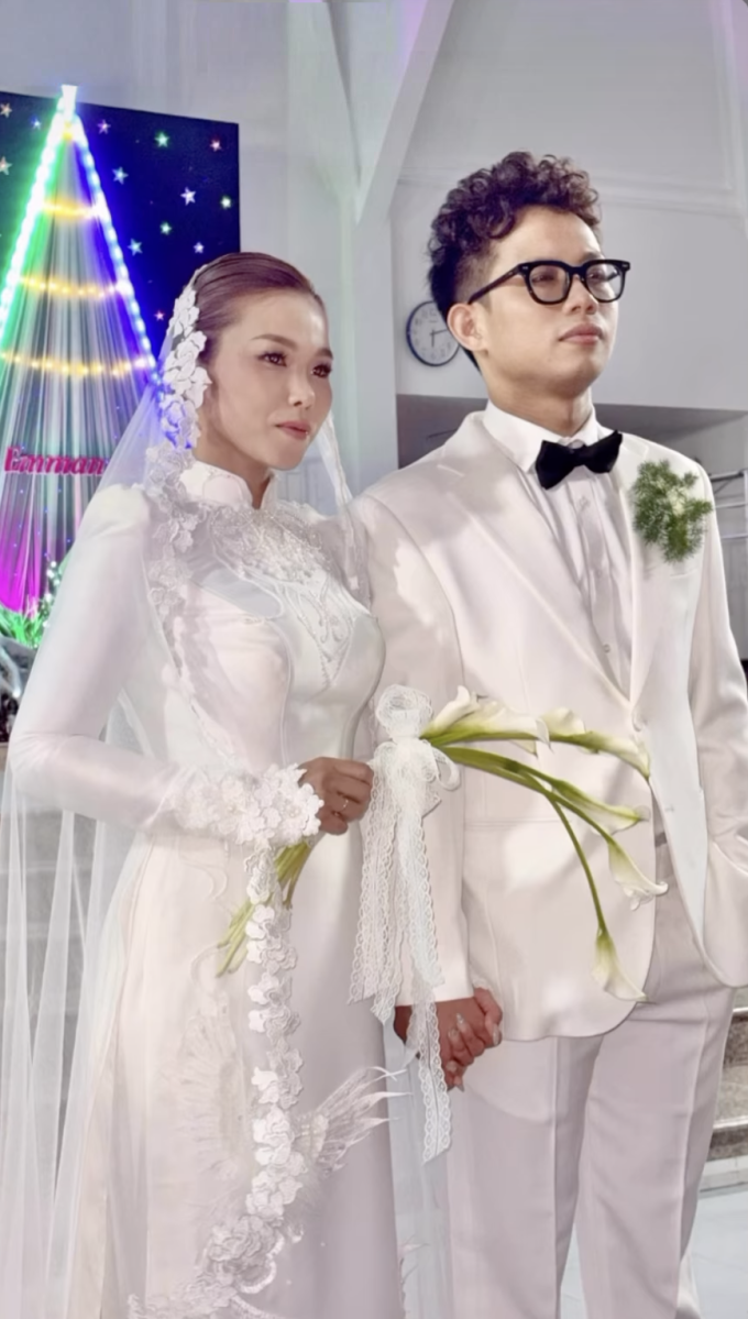 Trương Thảo Nhi trong ngày cưới tại quê nhà. Ảnh: Trịnh Bảo Thịnh