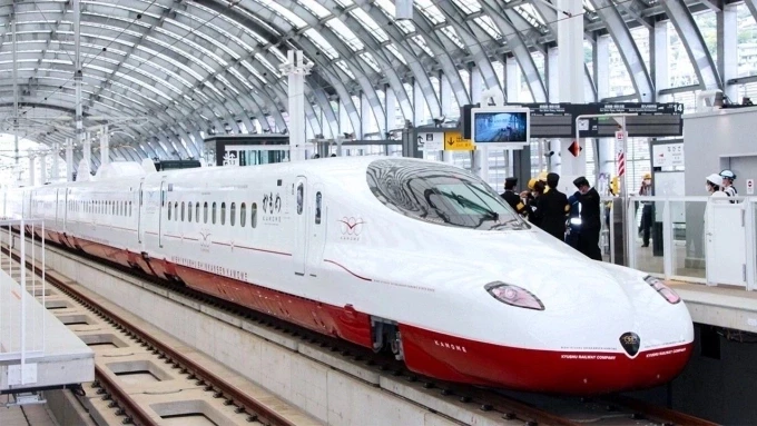 Tàu cao tốc Shinkansen tại Nhật Bản. Ảnh: Nippon