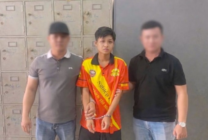 Lê Phương Yến thời điểm bị bắt giữ. Ảnh: Công an Cà Mau