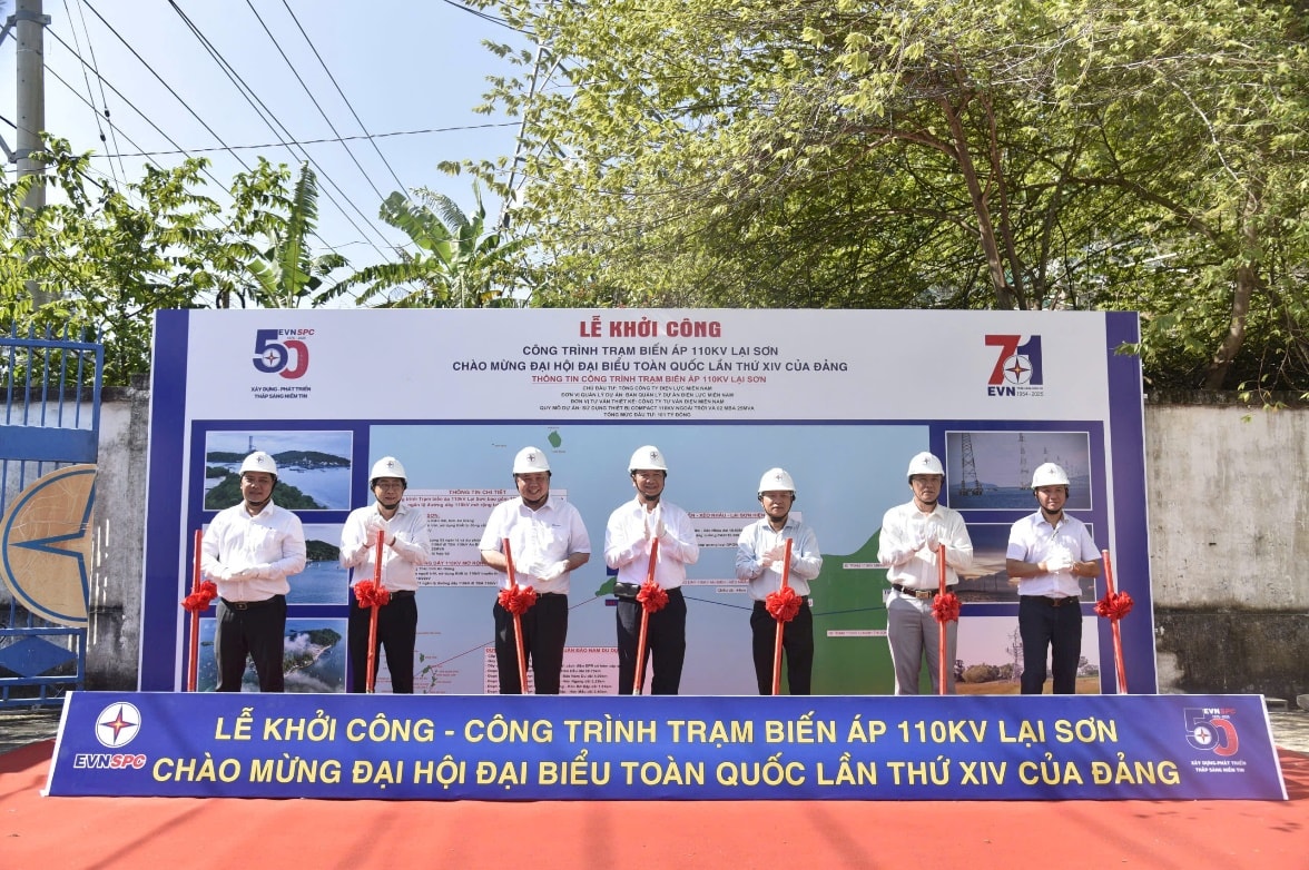Khởi công Trạm biến áp 110kV Lại Sơn: Tin vui cho người dân và du lịch An Giang - Ảnh 1.