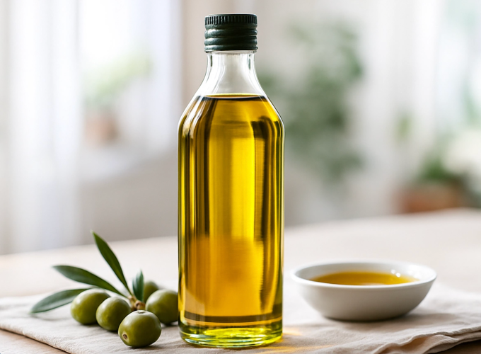 Dầu ôliu là vị vua trong bếp ăn của các Vùng Xanh. Ảnh được tạo bởi AI