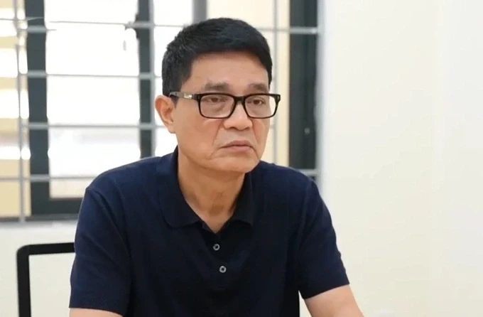 Ông Nguyễn Thanh Phong, Cục trưởng giai đoạn năm 2018-2024, khi bị bắt. Ảnh:VTV