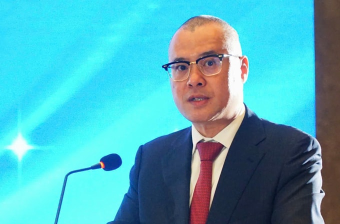 Ông Phạm Đại Dương phát biểu tại hội thảo. Ảnh: Bùi Toàn