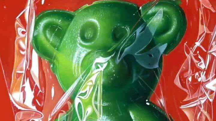 Họa sĩ Italy Roberto Bernardi vẽ kẹo mút hình gấu