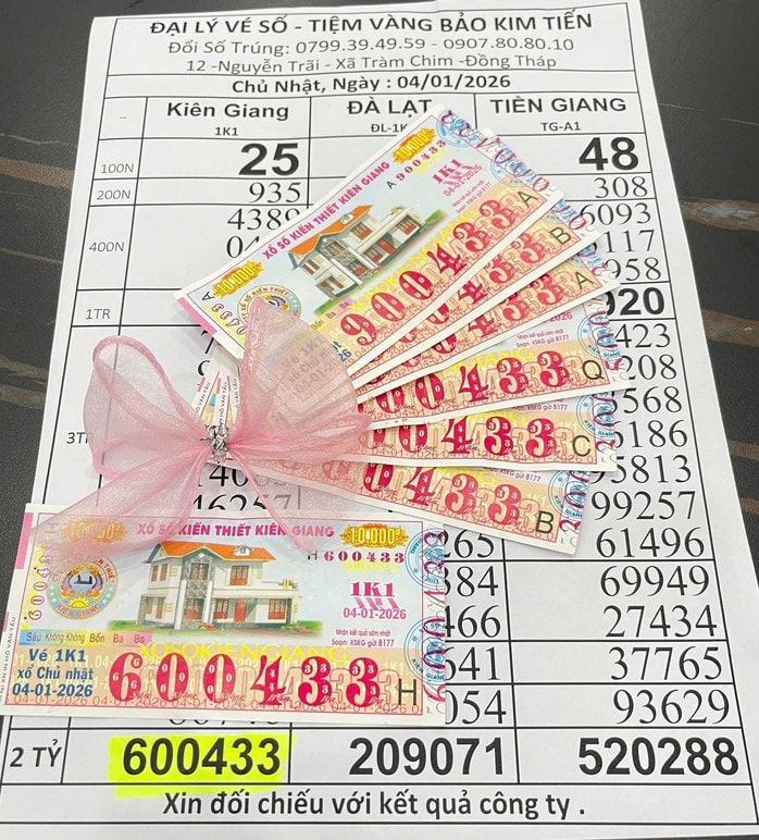 Giải độc đắc Xổ số miền Nam lộ diện tại xã Tràm Chim , Đồng Tháp chiều 5 - 1 - Ảnh 2.