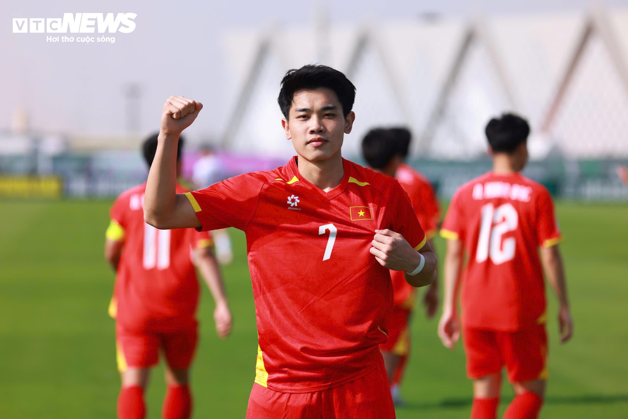 Đình Bắc ghi bàn cho U23 Việt Nam. (Ảnh: AFC)