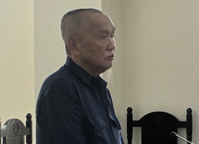 Nguyễn Thanh Hùng tại phiên tòa ngày 5/1. Ảnh: Hưng Lợi