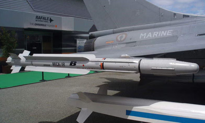 Tên lửa MICA IR trong ảnh đăng năm 2016. Ảnh: Airforce Technology