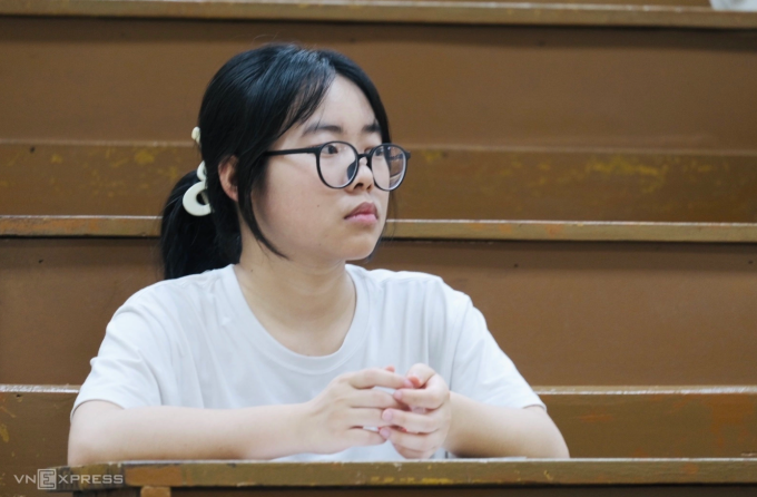Thí sinh thi đánh giá năng lực SPT của Đại học Sư phạm Hà Nội năm 2025. Ảnh: Dương Tâm