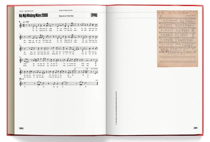 Trang giới thiệu ca khúc Hà Nội những năm 2000. Ảnh: Đông A