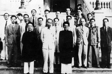 Chính phủ nước Việt Nam Dân chủ Cộng hòa do Quốc hội thành lập sau Tổng tuyển cử, ngày 6/1/1946. Ảnh tư liệu
