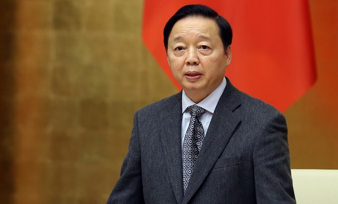 Phó thủ tướng Trần Hồng Hà phát biểu chiều 6/1. Ảnh: Minh Khôi