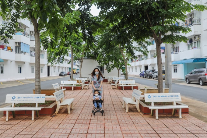 Cuộc sống ở tại một dự án chung cư TP HCM. Ảnh: Quỳnh Trần