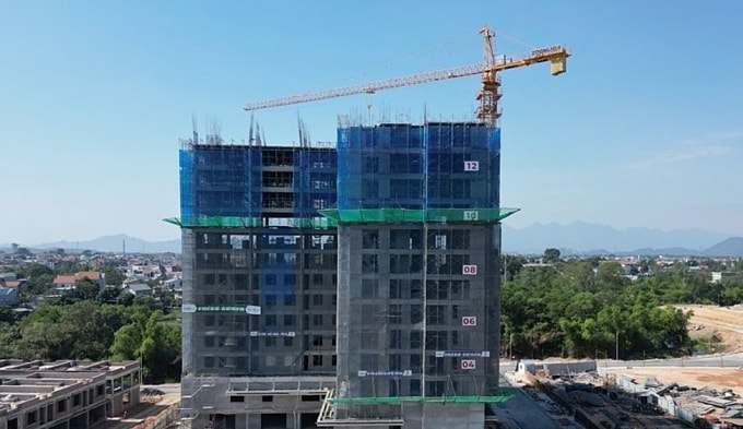 Dự án nhà ở khu dân cư Đại Thắng. Ảnh: Báo Thái Nguyên