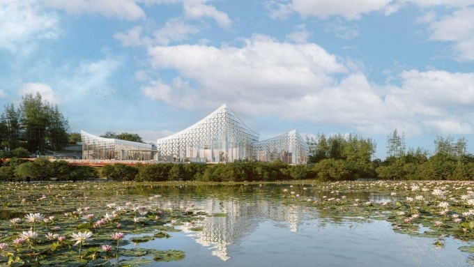 Cảnh quan của dự án ưu tiên không gian xanh và mặt nước. Ảnh: CĐT