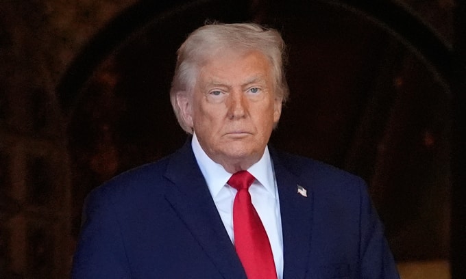 Tổng thống Mỹ Donald Trump tại dinh thự Mar-a-Lago, bang Florida ngày 29/12/2025. Ảnh: AP