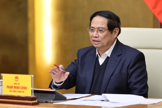 Thủ tướng Phạm Minh Chính phát biểu sáng 7/1. Ảnh: Nhật Bắc